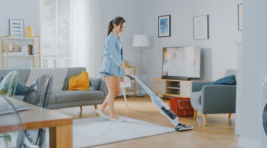 A Rug Pad Makes Vacuuming Easy